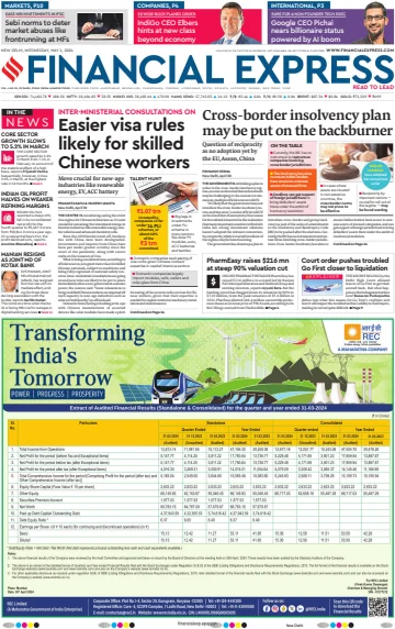 The Financial Express (Delhi Edition) - 1 Bealtaine 2024