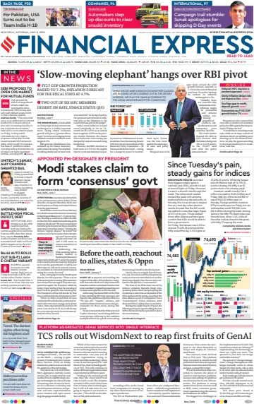 The Financial Express (Delhi Edition) - 08 6月 2024