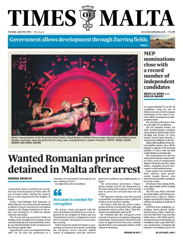 Times of Malta - 30 abril 2024