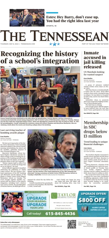 The Tennessean - 09 5月 2024