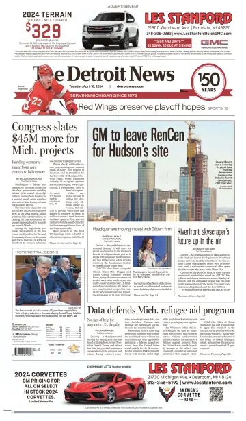 The Detroit News - 16 апр. 2024