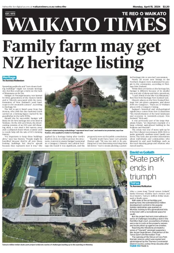 Waikato Times - 15 Aib 2024