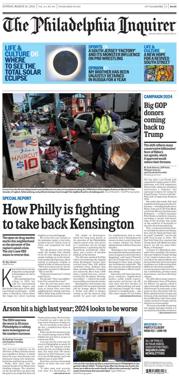 The Philadelphia Inquirer (South Jersey edition) - 31 Mar 2024