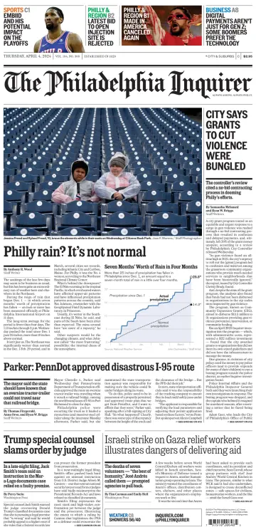 The Philadelphia Inquirer (South Jersey edition) - 4 Apr 2024