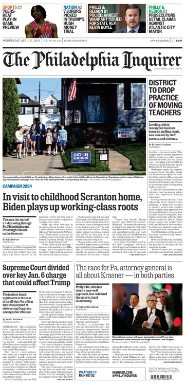 The Philadelphia Inquirer (South Jersey edition) - 17 4월 2024