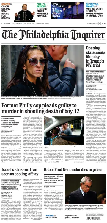 The Philadelphia Inquirer (South Jersey edition) - 20 4월 2024