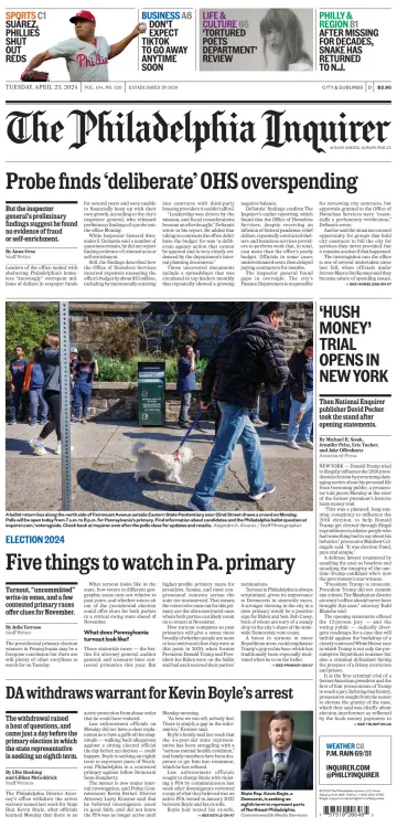 The Philadelphia Inquirer (South Jersey edition) - 23 4월 2024