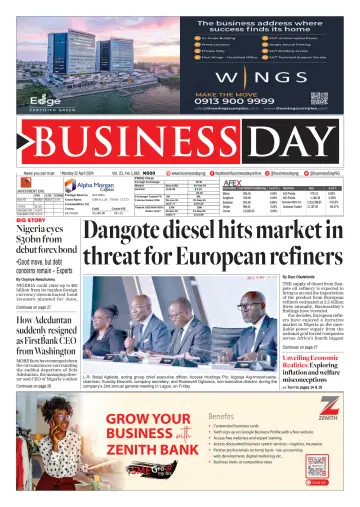 Business Day (Nigeria) - 22 4月 2024