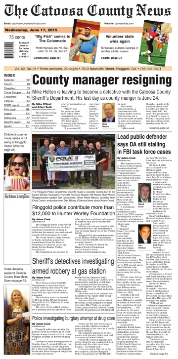The Catoosa County News - 17 Jun 2015