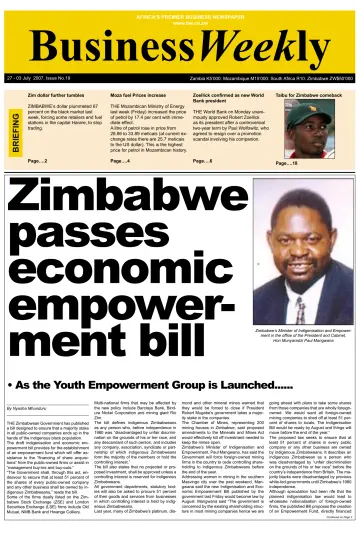 Business Weekly (Zimbabwe) - 27 Jun 2007