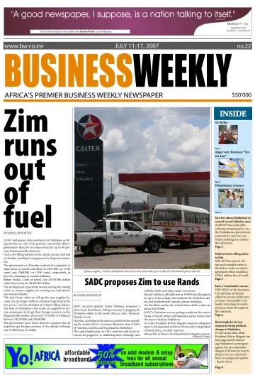 Business Weekly (Zimbabwe) - 11 Jul 2007