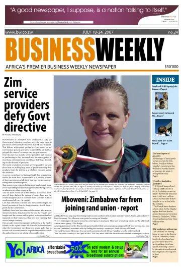 Business Weekly (Zimbabwe) - 18 Jul 2007