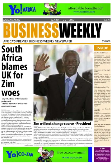 Business Weekly (Zimbabwe) - 15 Aug 2007