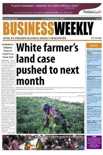 Business Weekly (Zimbabwe) - 21 Nov 2007