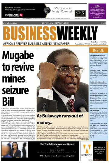 Business Weekly (Zimbabwe) - 27 Feb 2008
