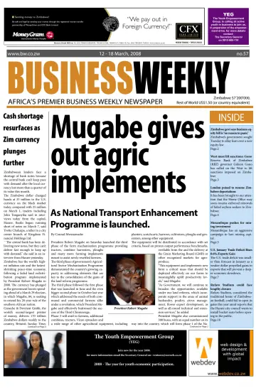 Business Weekly (Zimbabwe) - 12 Mar 2008
