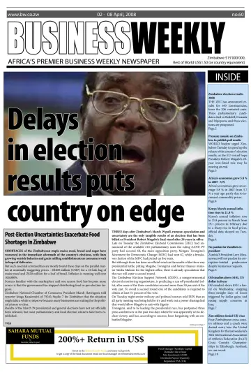 Business Weekly (Zimbabwe) - 2 Apr 2008