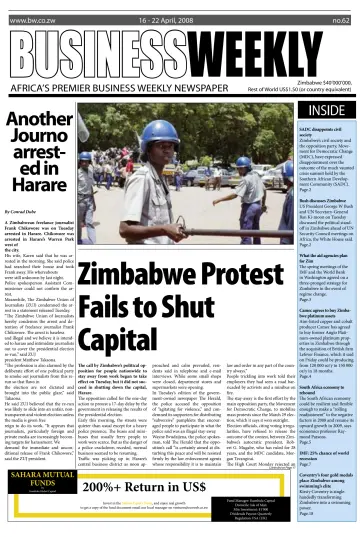 Business Weekly (Zimbabwe) - 16 Apr 2008