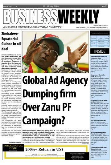 Business Weekly (Zimbabwe) - 25 Jun 2008