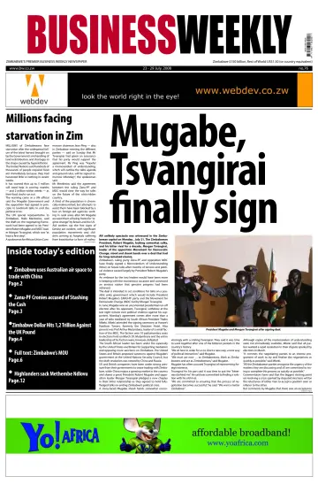 Business Weekly (Zimbabwe) - 23 Jul 2008