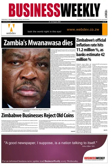 Business Weekly (Zimbabwe) - 20 Aug 2008