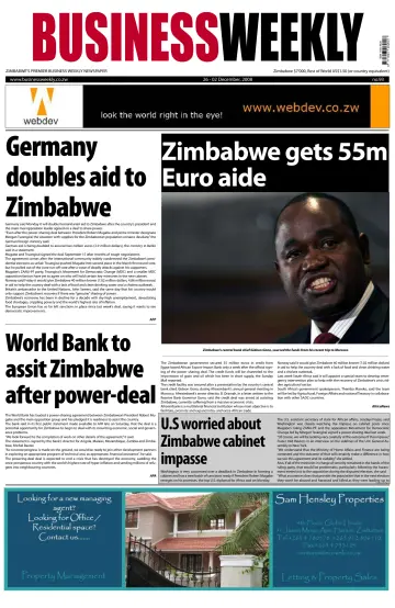 Business Weekly (Zimbabwe) - 26 Nov 2008