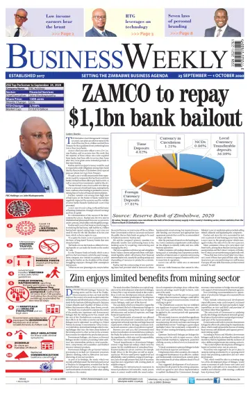 Business Weekly (Zimbabwe) - 25 Sep 2020