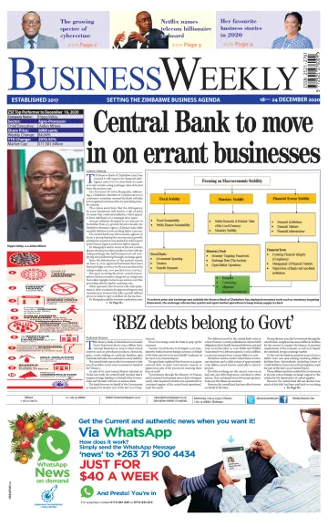 Business Weekly (Zimbabwe) - 18 Dec 2020