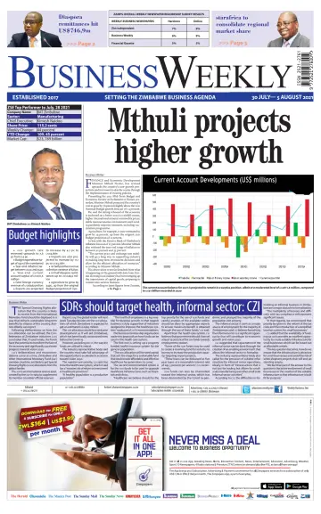 Business Weekly (Zimbabwe) - 30 Jul 2021