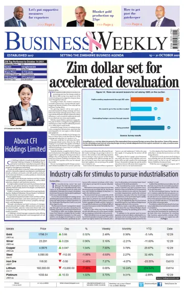 Business Weekly (Zimbabwe) - 15 Oct 2021