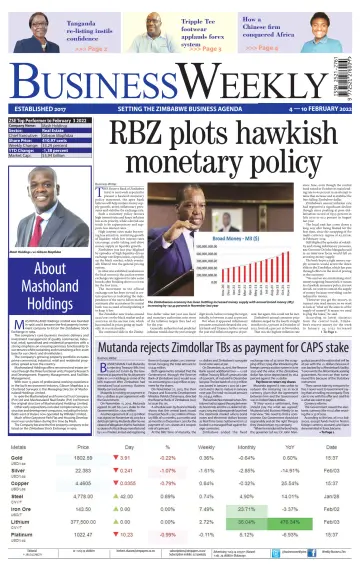 Business Weekly (Zimbabwe) - 4 Feb 2022