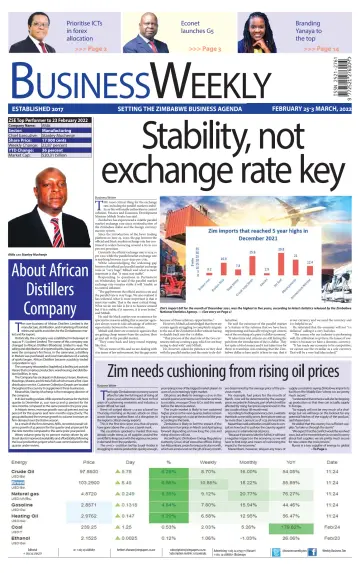 Business Weekly (Zimbabwe) - 25 Feb 2022