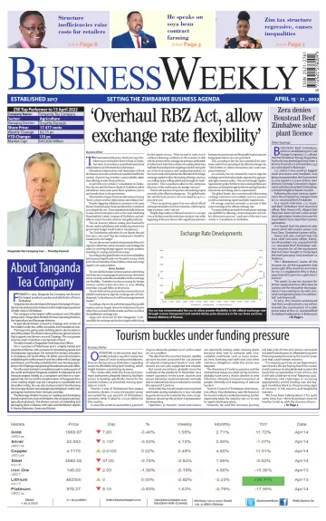 Business Weekly (Zimbabwe) - 15 Apr 2022