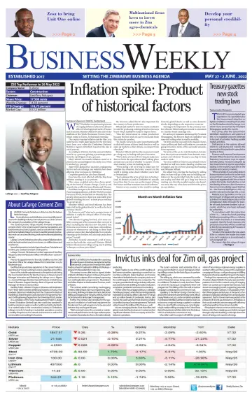 Business Weekly (Zimbabwe) - 27 May 2022