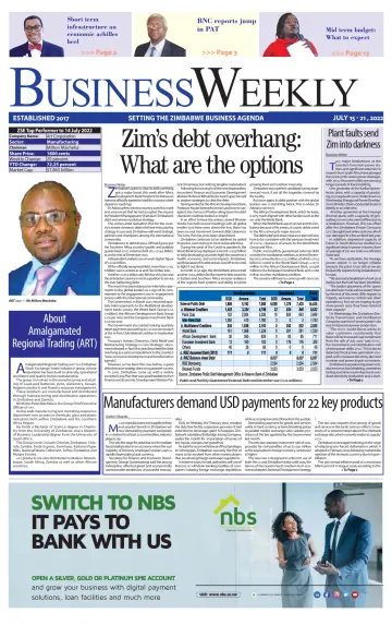 Business Weekly (Zimbabwe) - 15 Jul 2022