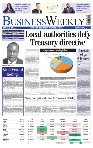 Business Weekly (Zimbabwe) - 9 Sep 2022