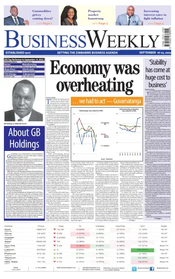 Business Weekly (Zimbabwe) - 16 Sep 2022