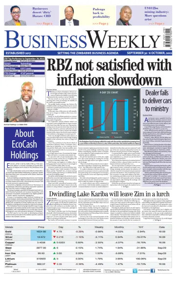 Business Weekly (Zimbabwe) - 30 Sep 2022