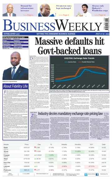 Business Weekly (Zimbabwe) - 21 Jul 2023
