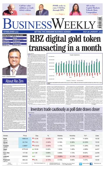 Business Weekly (Zimbabwe) - 28 Jul 2023