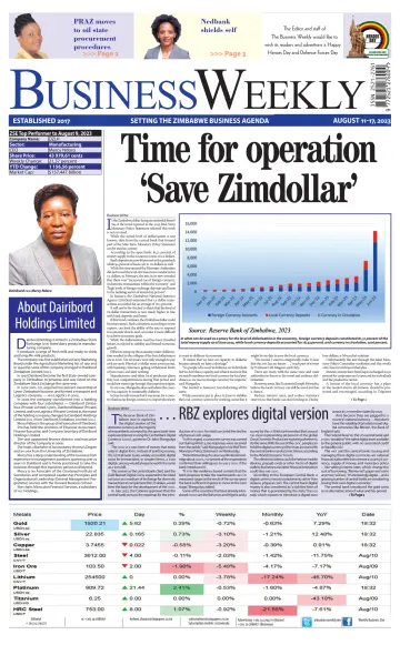 Business Weekly (Zimbabwe) - 11 Aug 2023