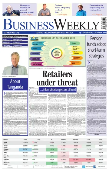 Business Weekly (Zimbabwe) - 29 Sep 2023