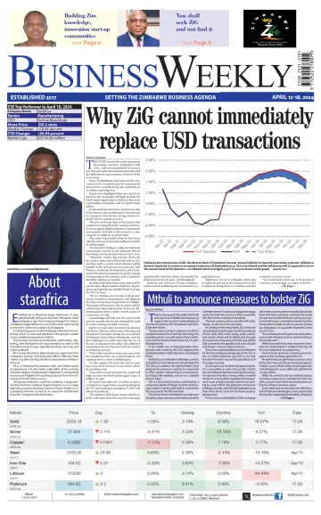Business Weekly (Zimbabwe) - 12 abr. 2024