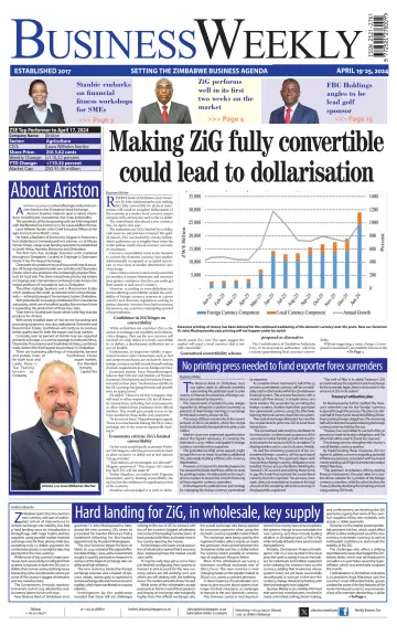 Business Weekly (Zimbabwe) - 19 апр. 2024