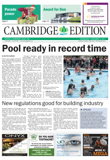 Cambridge Edition - 2 Nov 2011