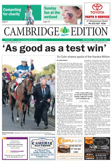 Cambridge Edition - 30 Jan 2013