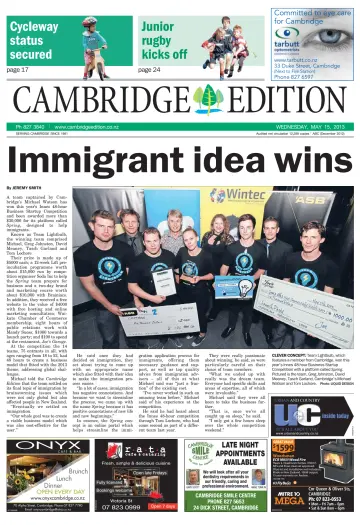 Cambridge Edition - 15 May 2013