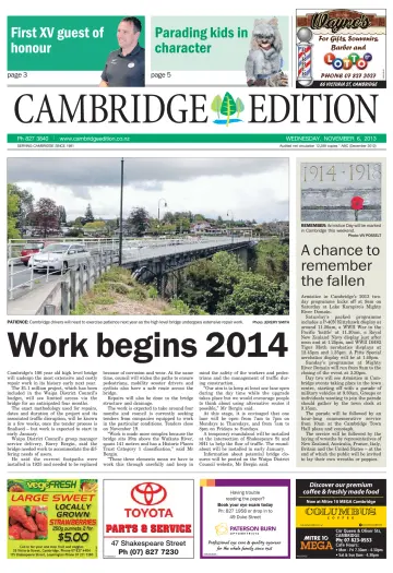 Cambridge Edition - 6 Nov 2013
