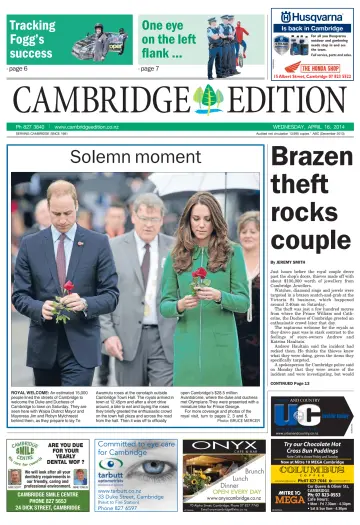 Cambridge Edition - 16 Apr 2014