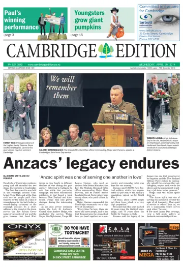Cambridge Edition - 30 Apr 2014